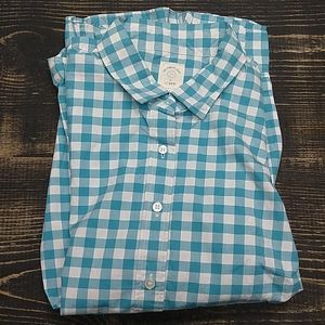 J. Crew | Blue & White Button Down Top